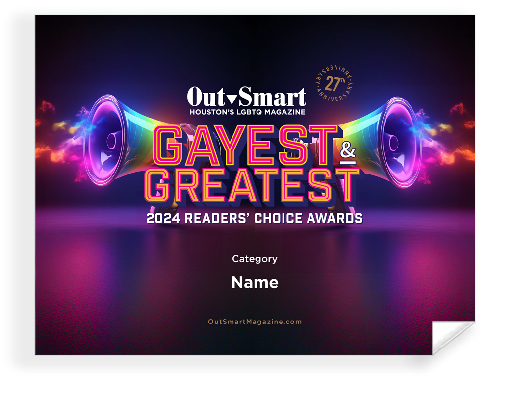 OutSmart - Gayest and Greatest Readers' Choice Awards - Window Clings