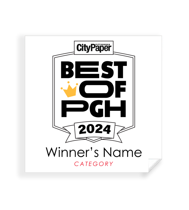 Pittsburg City Paper - Best of PGH - Window Cling