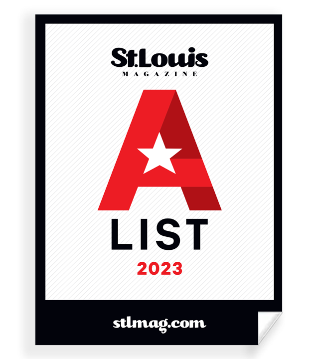 St. Louis Magazine A-List Award Window Decal
