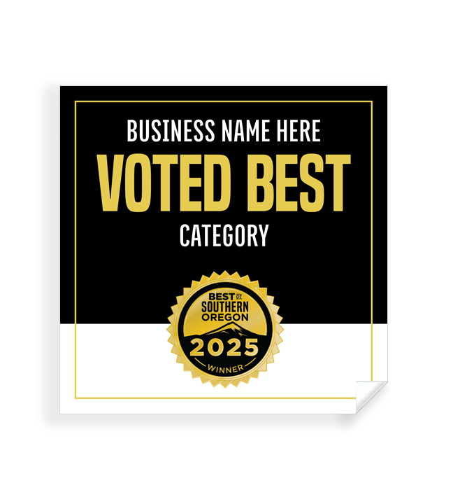 Best of Southern Oregon  - Window Cling