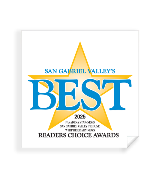 SGVN Best Of Certificate and Readers Choice Awards - Window Cling