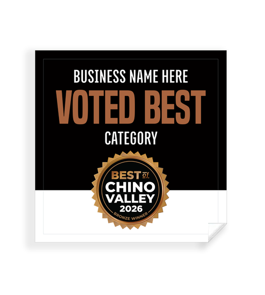 Best of Chino Valley  - Window Cling