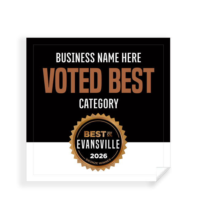 Best of Evansville - Window Cling