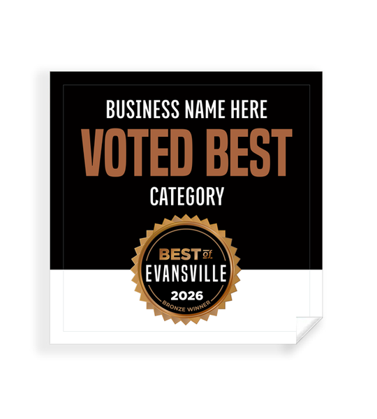 Best of Evansville - Window Cling