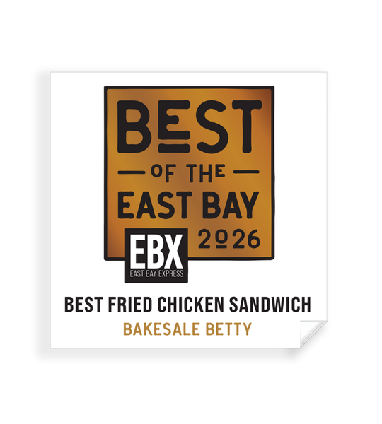 "Best of the East Bay" Award Window Cling