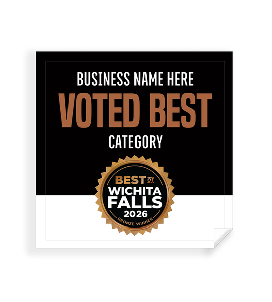 Best of Wichita Falls  - Window Cling