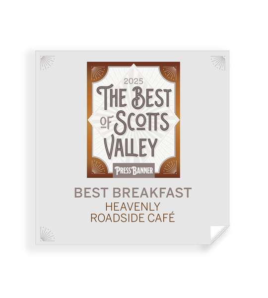 "Best of Scott's Valley" Award Window Cling