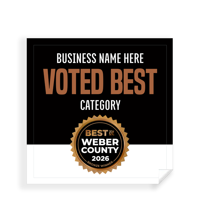 Best of Weber County  - Window Cling