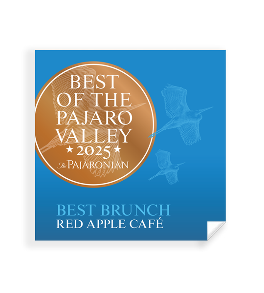 "Best of Pajaro Valley" Award Window Cling