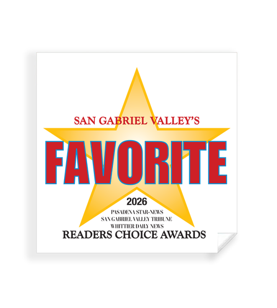 SGVN Best Of Certificate and Readers Choice Awards - Window Cling
