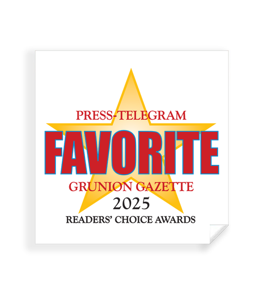 Press Telegram Best Of and Readers Choice - Window Cling