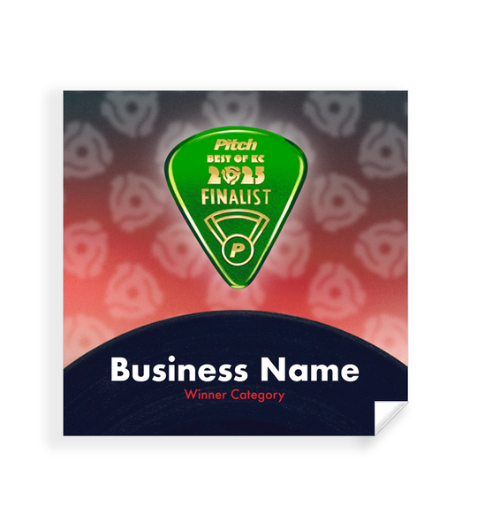 "Best of KC" Award Window Cling