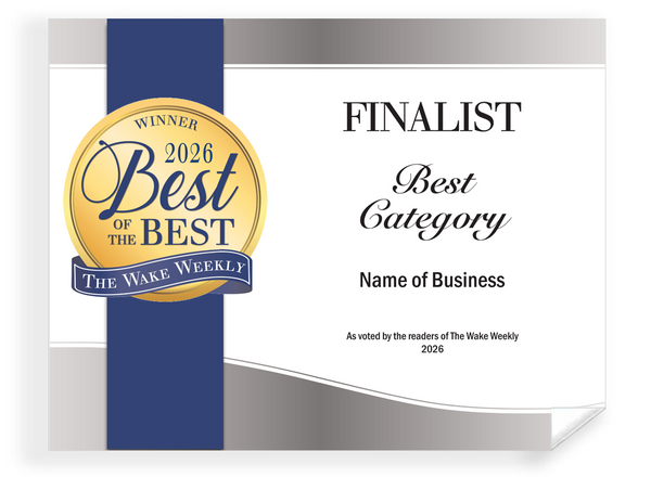 Wake Weekly "Best of the Best" Award - Reprint