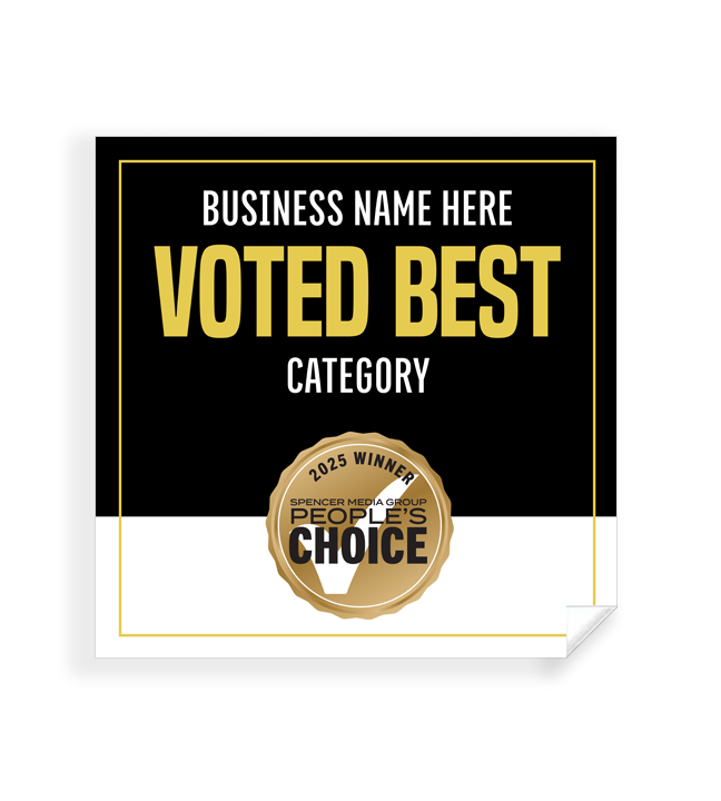 Spencer Media Group People's Choice - Window Cling