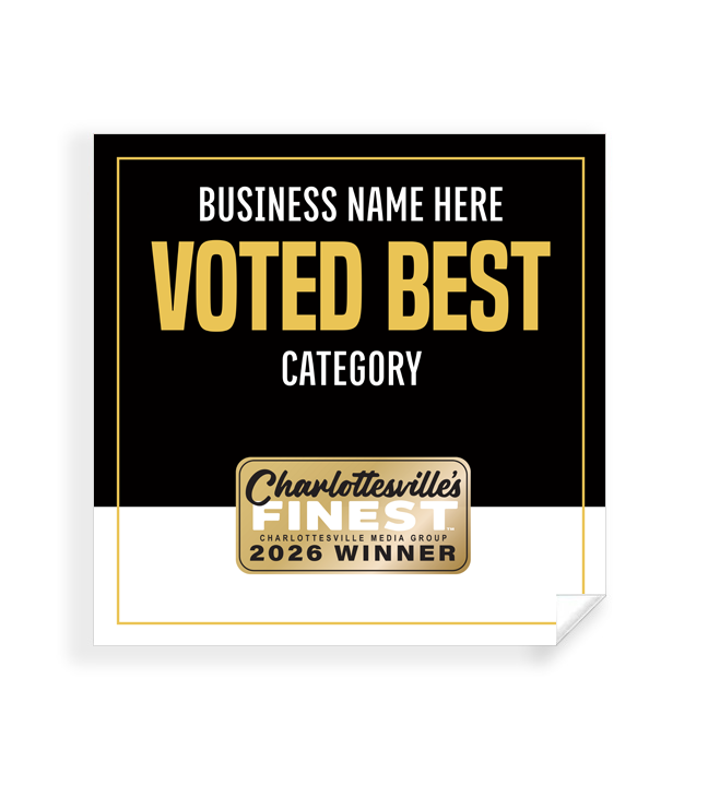 Charlottesville's Finest  - Window Cling