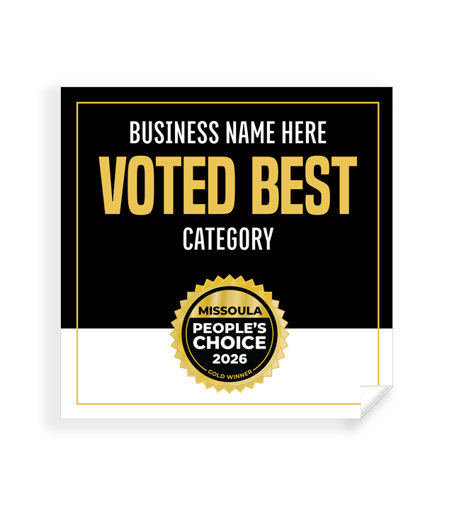 Missoula People's Choice  - Window Cling