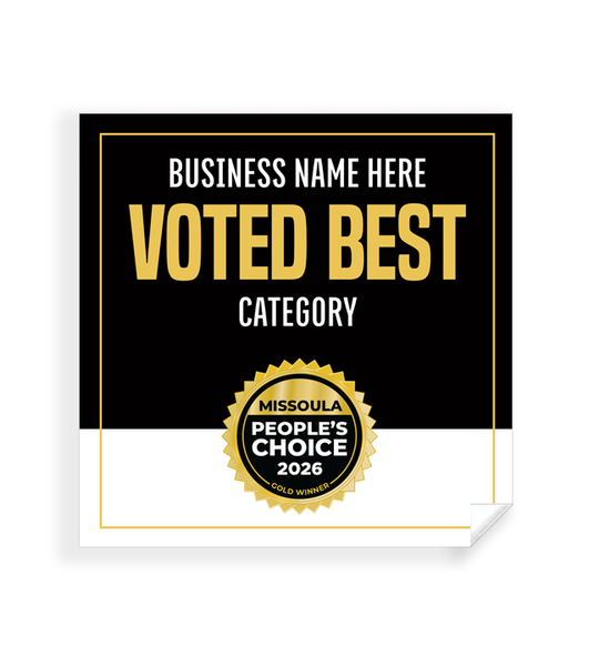 Missoula People's Choice  - Window Cling
