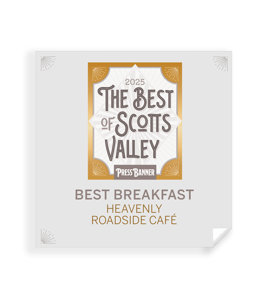 "Best of Scott's Valley" Award Window Cling
