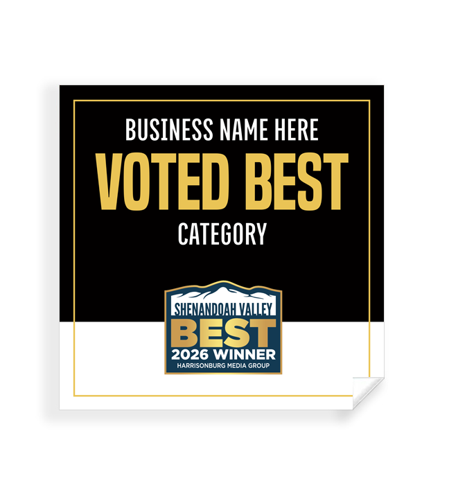 Shenandoah Valley Best  - Window Cling