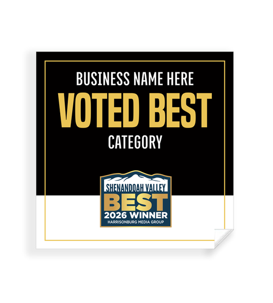 Shenandoah Valley Best  - Window Cling