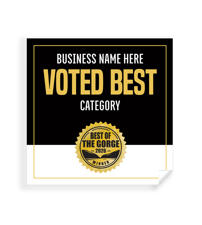 Best of the Gorge  - Window Cling