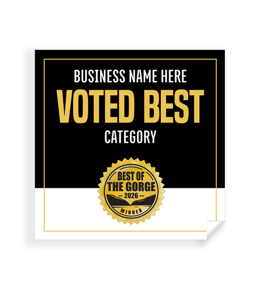 Best of the Gorge  - Window Cling