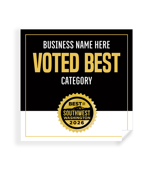 Best of Southwest Washington  - Window Cling