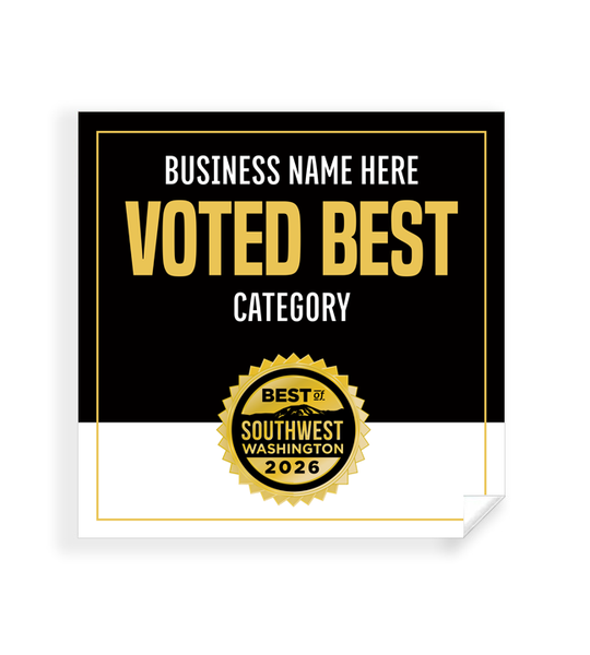 Best of Southwest Washington  - Window Cling