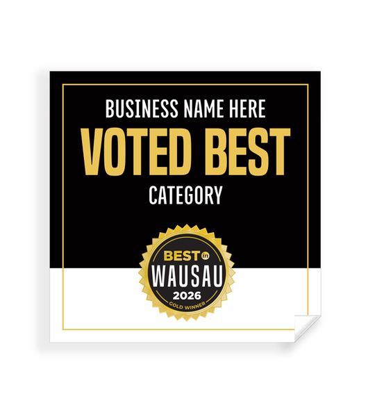 Best in Wausau  - Window Cling
