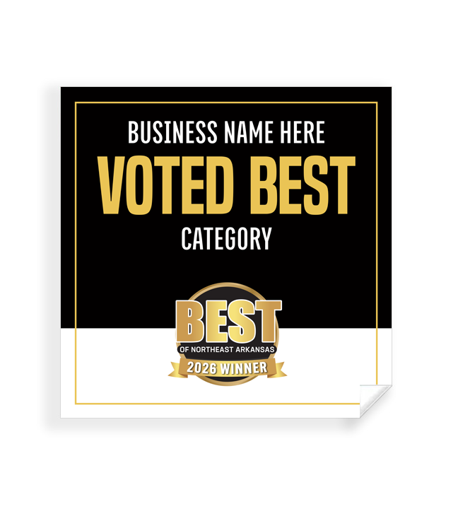 Best of Northeast Arkansas  - Window Cling