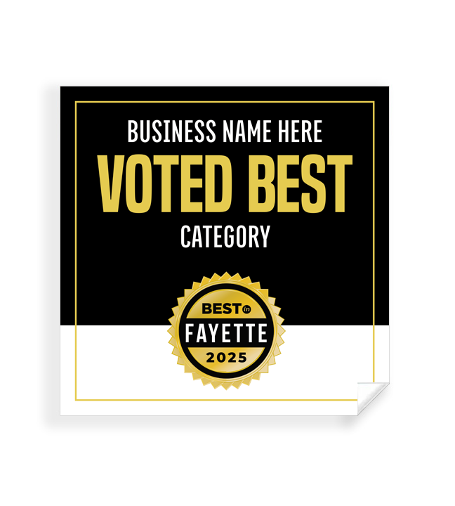 Best in Fayette  - Window Cling