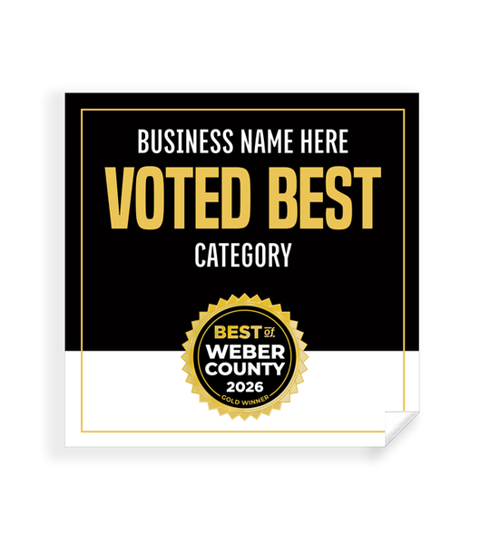 Best of Weber County  - Window Cling