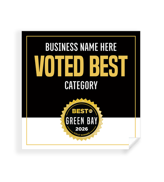 Best in Green Bay  - Window Cling