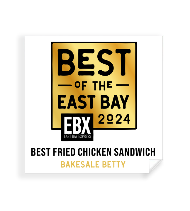 "Best of the East Bay" Award Window Cling