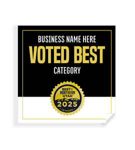 Best of Northern Utah  - Window Cling