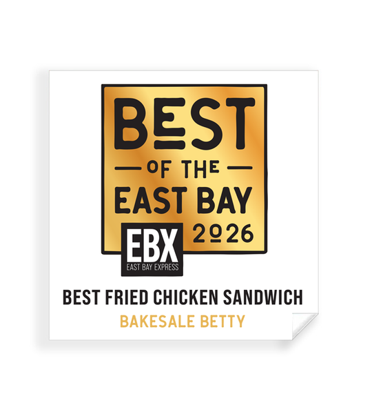 "Best of the East Bay" Award Window Cling