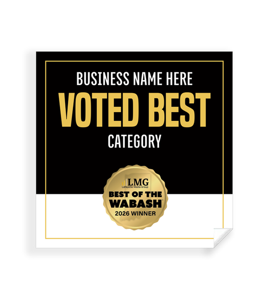 Best of the Wabash  - Window Cling