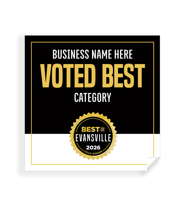 Best of Evansville - Window Cling