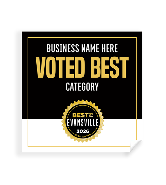 Best of Evansville - Window Cling