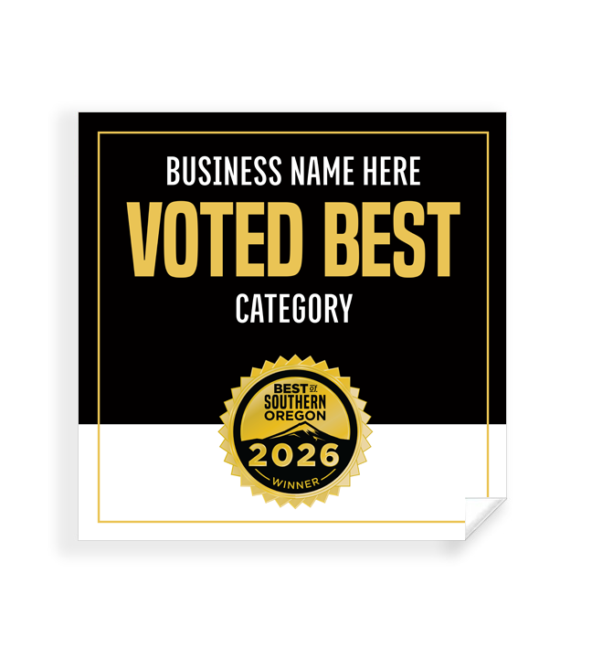 Best of Southern Oregon  - Window Cling