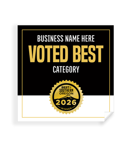 Best of Southern Oregon  - Window Cling