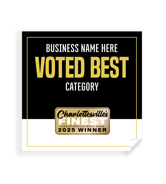 Charlottesville's Finest  - Window Cling