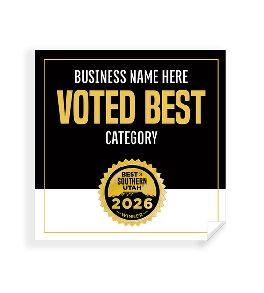 Best of Southern Utah  - Window Cling