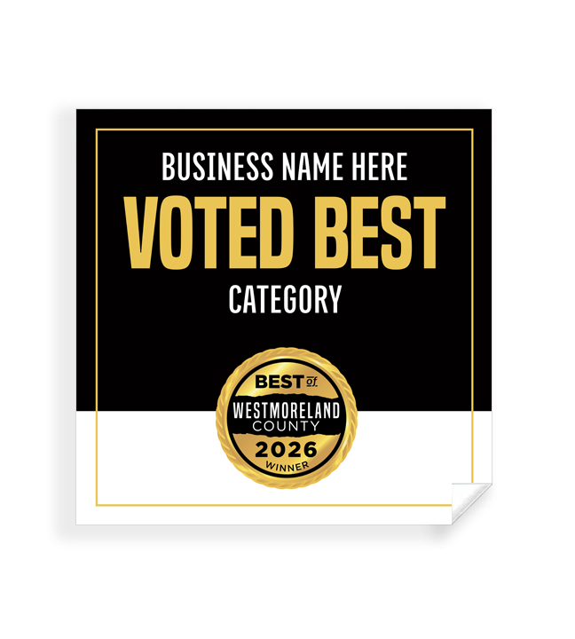 Best of Westmoreland County  - Window Cling