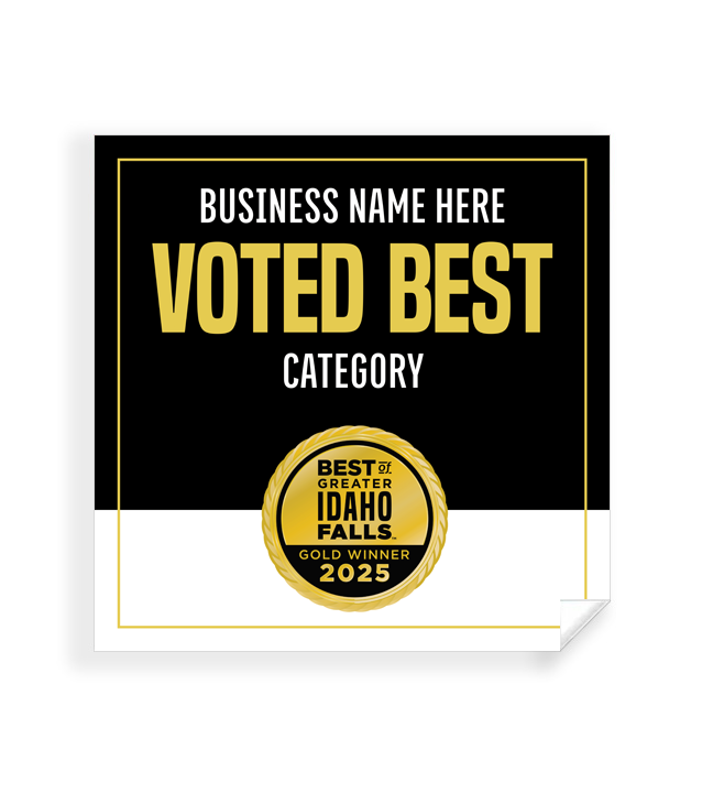 Best of Greater Idaho Falls  - Window Cling