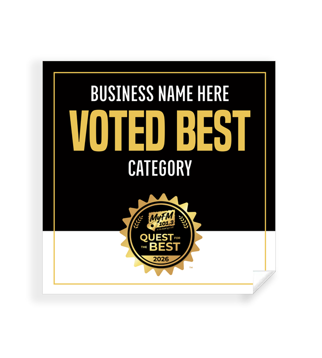 MyFM Quest for the Best  - Window Cling