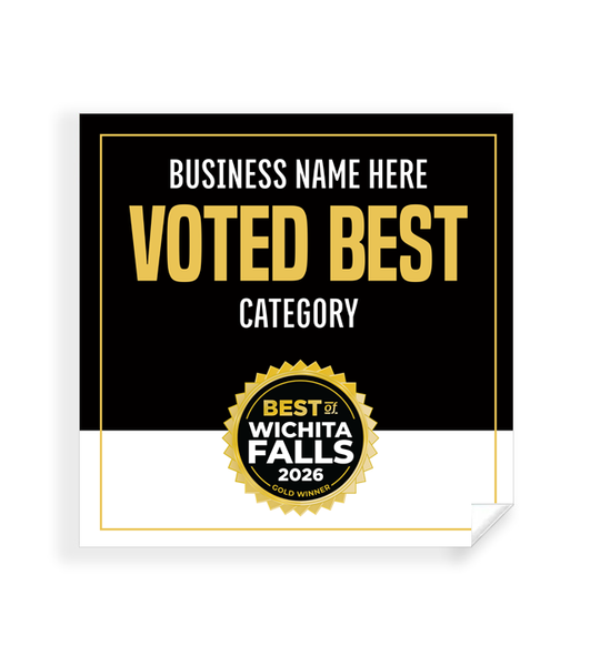 Best of Wichita Falls  - Window Cling