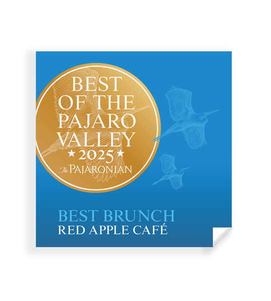 "Best of Pajaro Valley" Award Window Cling