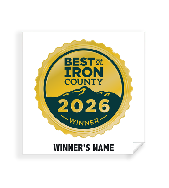 Best of Iron County - Simple Window Clings
