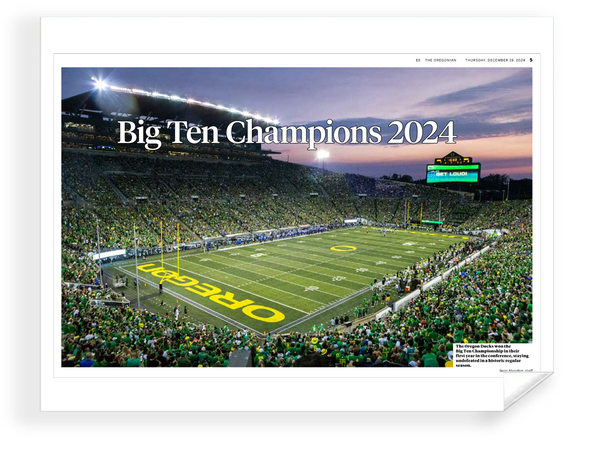 Oregon - 2024 College Football Conference Championship (The Oregonian) - Reprint/Poster